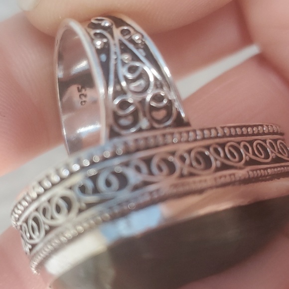 New Bloodstone 925 Silver Ring. - Picture 4 of 13